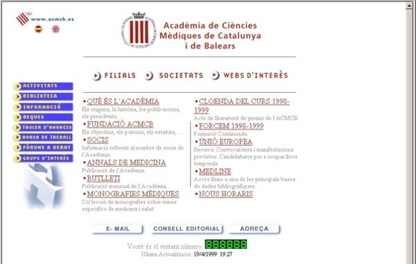 Web de l'any 1999